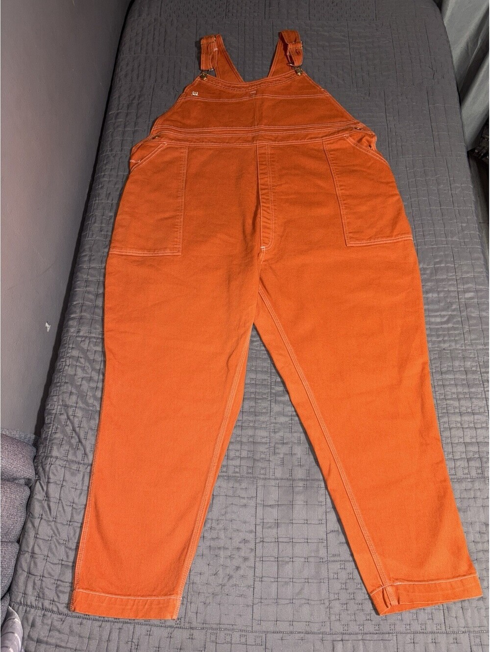 Big Bud Press Women’s Overalls  - Orange size 1XL Made USA Workwear